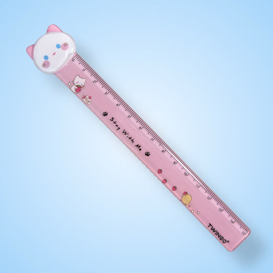 Regla de Acrílico - Gato y Perro