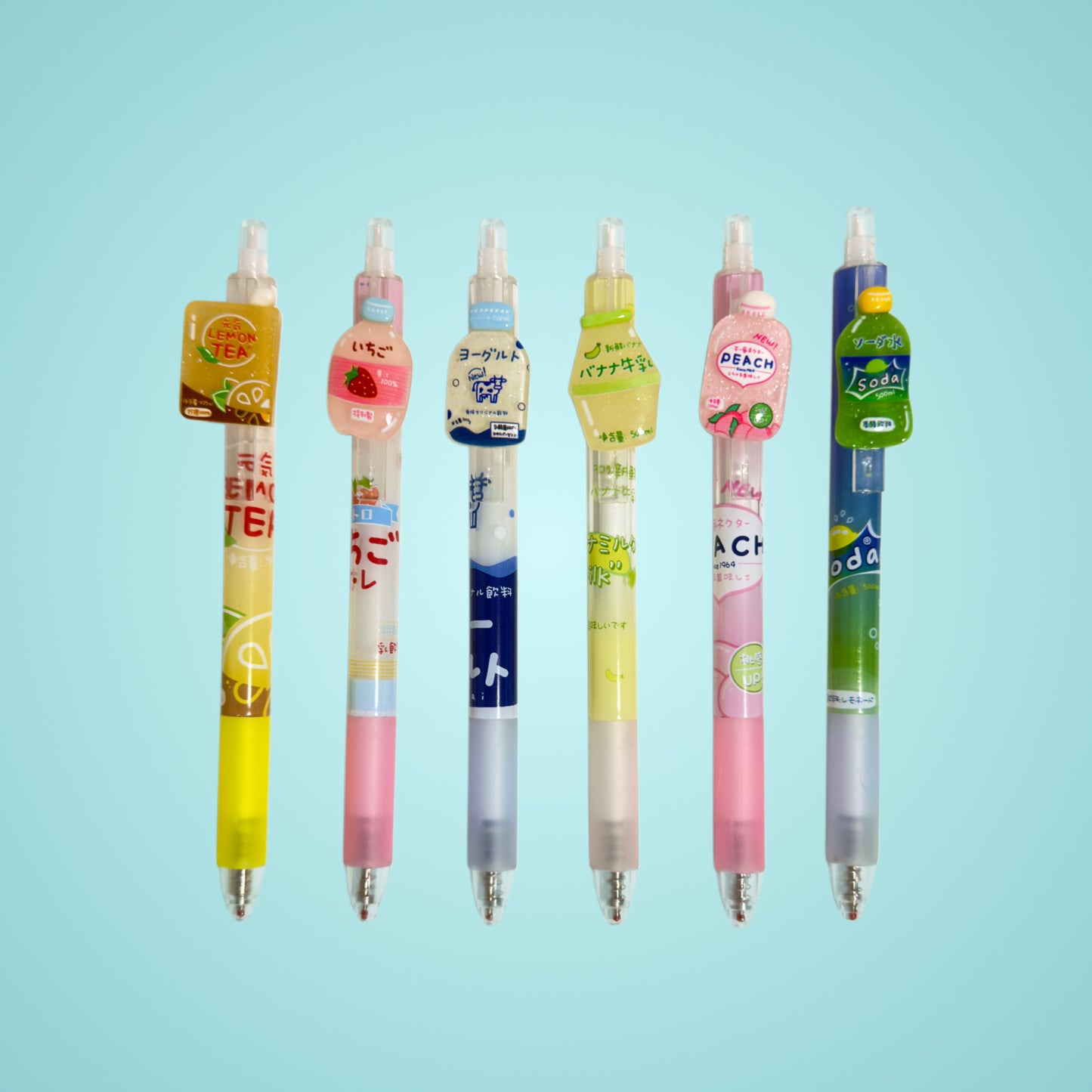 Bolígrafo de Gel - Bebidas Brillantes (Glow in the Dark)