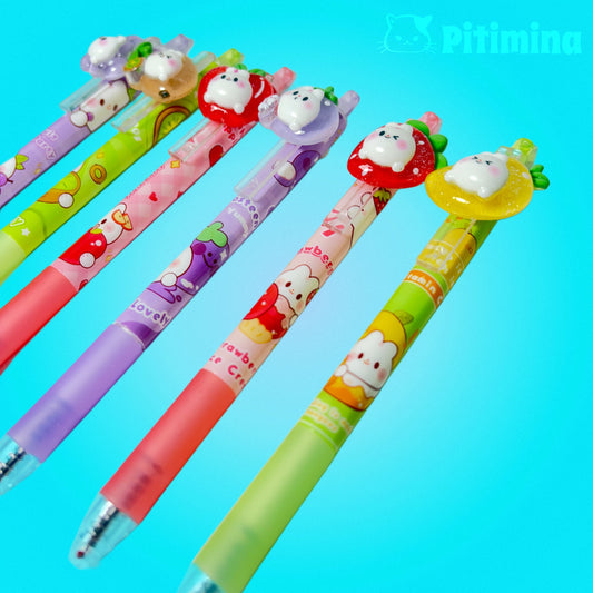 Bolígrafo de Gel - Bunny Fruity Party