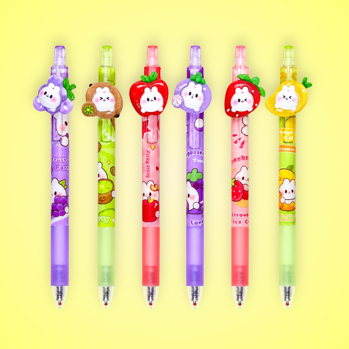 Gel Pen - Bunny Fruity Party