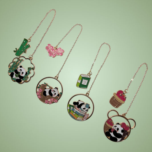 Separador de Páginas Metálico - Pandas con objetos