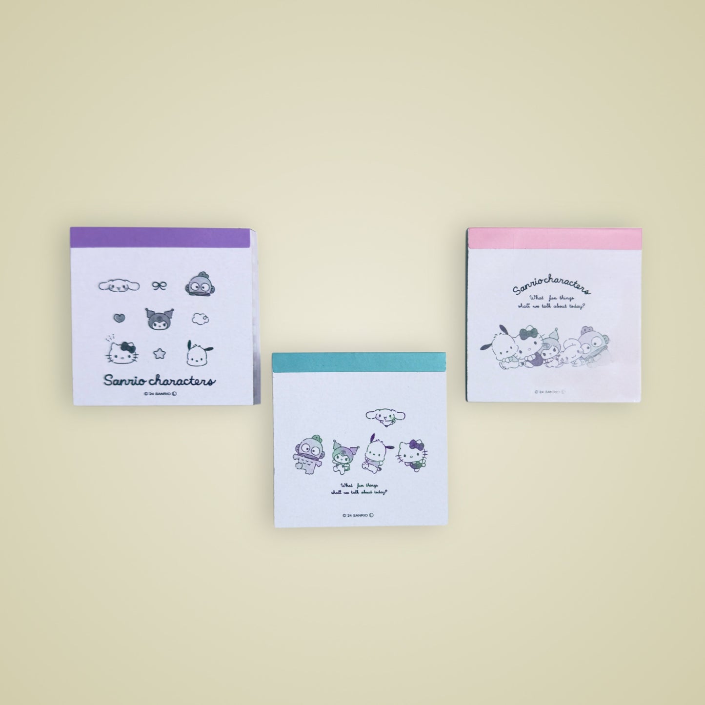 Set de 3 Blocs de Notas - Pastel Sanrio Characters / Sanrio™